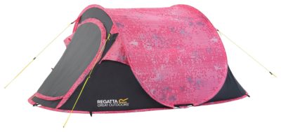 Regatta Malawai 2 Man Pop Up Tent - Pink.